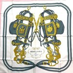Load image into Gallery viewer, 【中古】エルメス HERMES スカーフ カレ90 BRIDES de GARA 柄 高級感 大判 ピンク ホワイト i0120lq01471

