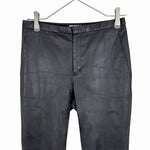 画像をギャラリービューアに読み込む, 【中古】23区 R レザーパンツ ブラック サイズ36 本革 羊革 シンプル スリム j0107h00110
