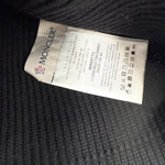 将图片加载到图库查看器，【中古】モンクレール MONCLER ニット帽 ビーニー ニットキャップ ロゴワッペン ブラック 黒 i0606aq00847
