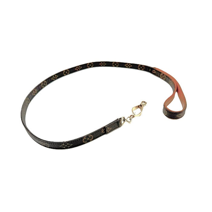 【中古】ルイヴィトン LOUIS VUITTON ドッグリード ペット用 モノグラム ブラウン系 ゴールド i0601oq010109