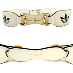 Load image into Gallery viewer, 【中古】GUCCI × adidas グッチ アディダス コラボ ベルト ホワイト i0907oq011149
