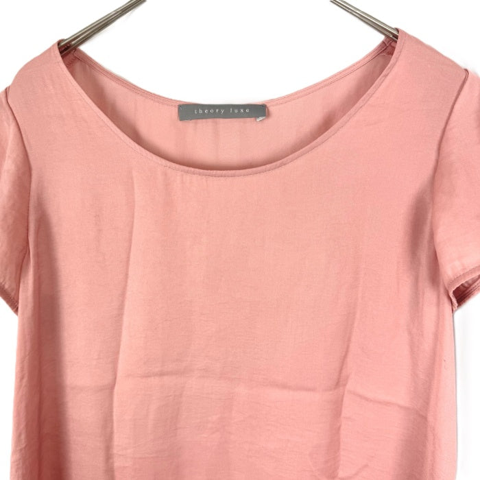 【中古】セオリーリュクス Theory luxe ブラウス プルオーバー ボタン無し くすみピンク i0703n0193