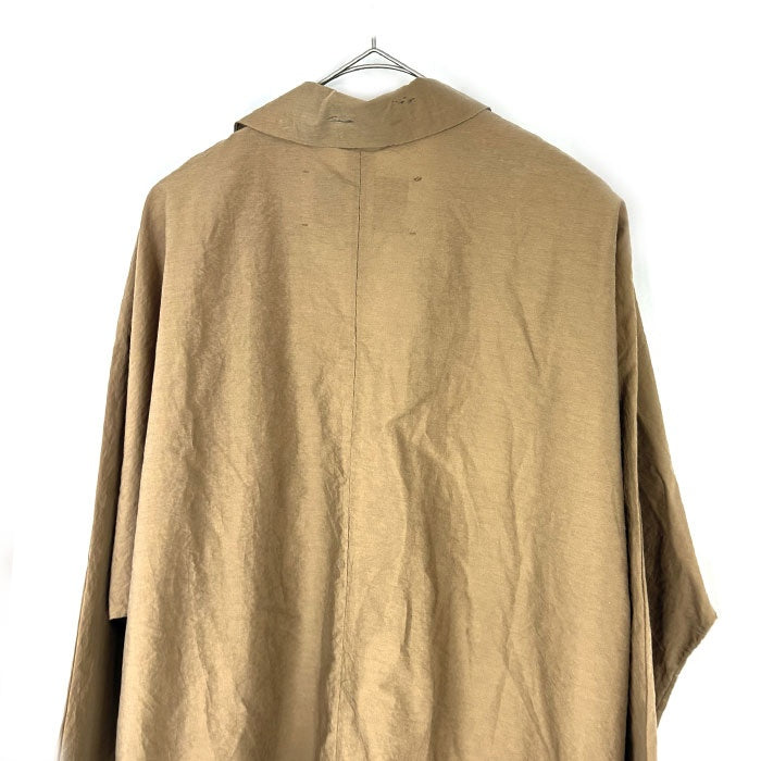 【中古】ティッカ TICCA チェスターコート スプリングコート 薄手 ゆったり ダークベージュ i0204i00810