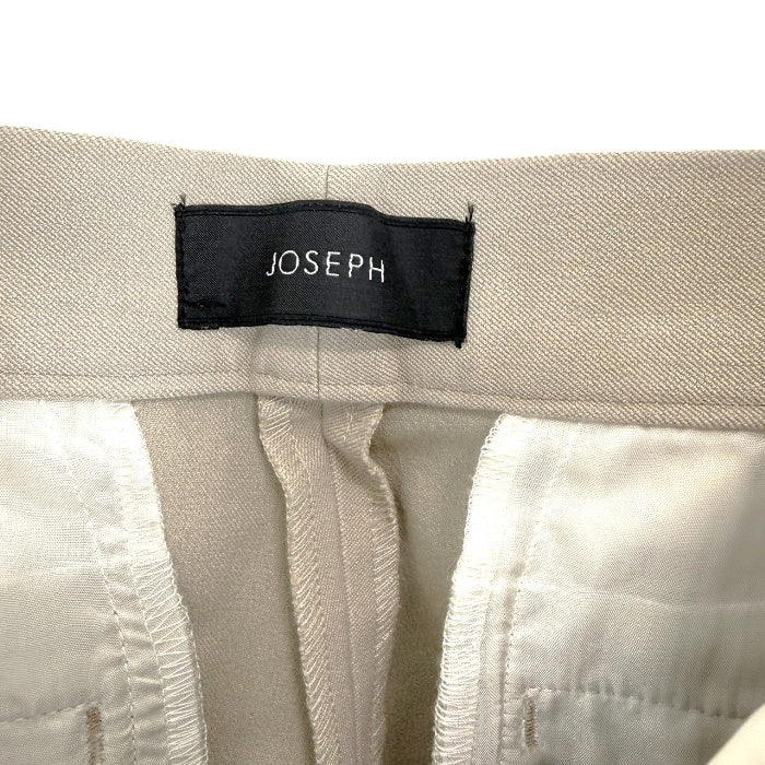 【中古】ジョセフ JOSEPH テーパードパンツ きれいめ ストレッチ 上品 シンプル 未使用 ベージュ i0828n0016