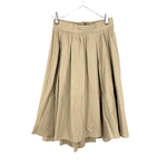 画像をギャラリービューアに読み込む, 【中古】セオリーリュクス Theory luxe フレアスカート コットン 薄手 ミディ丈 ベージュ i0807n0065
