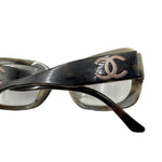 Load image into Gallery viewer, 【中古】シャネル CHANEL サングラス べっ甲フレーム ロゴ ツートン 薄色レンズ ブラウン グレー系 i0710lq022104
