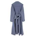 画像をギャラリービューアに読み込む, 【中古】ANAYI アナイ ウール フード付き シャルムリバーショール コート ロング丈 i0911wq01235
