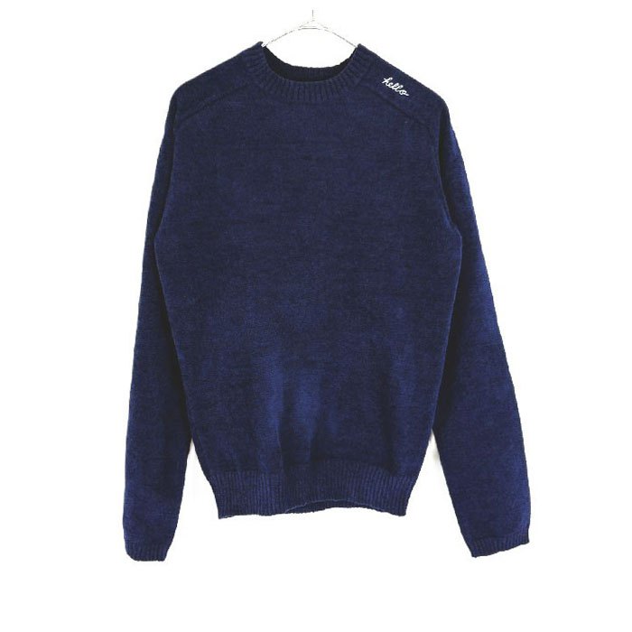 【中古】マディソンブルー MADISONBLUE カジュアルニット HELLO CREW L/S PO MOLE ネイビー 紺 i0818o00535