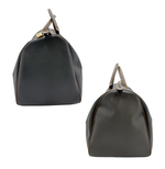 Load image into Gallery viewer, 【中古】ダンヒル Dunhill ボストンバッグ PVC レザー ブラウン 大容量 南京錠 j0223tq00620
