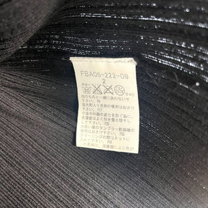 【中古】バーバリー BURBERRY 半袖トップス カットソー レース編みリブニット 透け感 ブラック 黒 h0808wq027