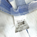 将图片加载到图库查看器，【中古】ドゥロワー Drawer ギンガムチェックパンツ ワイドテーパード ライトブルー ホワイト i0811y00415
