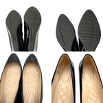 Load image into Gallery viewer, 【中古】コールハーン COLE HAAN パンプス パテントウエッジソール エナメル ブラック 黒 i0717n00220
