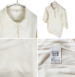 画像をギャラリービューアに読み込む, 【中古】LOEFF ロエフ 半袖ニットポロ ホワイト サイズ3 シルク混 j0527h00210
