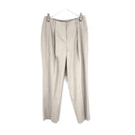 Load image into Gallery viewer, 【中古】セオリーリュクス theory luxe ワイドテーパードパンツ 薄手 光沢 上品 ライトベージュ 生成り i0818n0218
