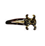 Load image into Gallery viewer, 【中古】CELINE セリーヌ ヘアピン トリオンフ バレッタ ヘアアクセサリー ブラウン j0417aq024180
