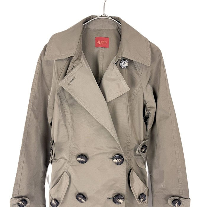 【中古】DES PRES デプレ トレンチコート ベルト付き ダブルボタン ロングコート i0619wq00710
