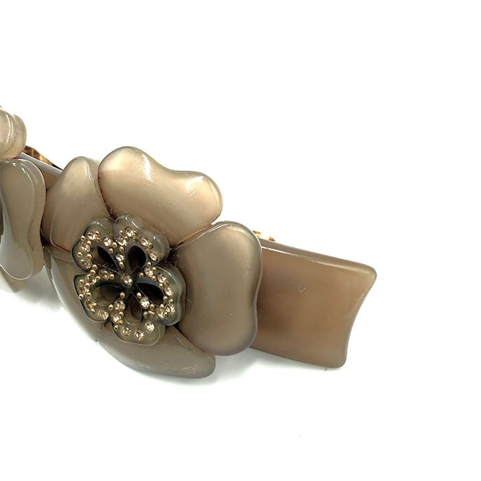 【中古】アレクサンドルドゥパリ ALEXANDRE DE PARIS バレッタ ヘアアクセサリー ベージュ系 i0225aq02025