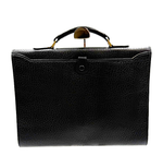 画像をギャラリービューアに読み込む, 【中古】BURBERRY バーバリー レザー ビジネスバッグ ブラック ブリーフケース メンズ i1024oq00558
