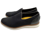 画像をギャラリービューアに読み込む, 【中古】コールハーン COLE HAAN スリッポン メッシュ レザー カジュアル シンプル ブラック 黒 i0722n00315
