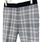 将图片加载到图库查看器，【中古】ドゥロワー Drawer タータンチェックパンツ コットン テーパード ネイビー ホワイト i0805k00116
