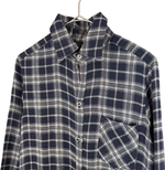 将图片加载到图库查看器，【中古】マルティニーク martinique  シャツワンピース 格子チェック ロング丈 長袖 j0113s0076
