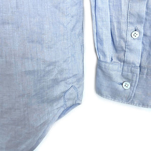 【中古】ユナイテッドアローズ UNITED ARROWS リネンシャツ 麻 シンプル ライトブルー 水色 g1109n010