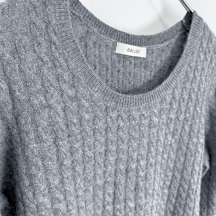 【中古】ボールジィ BALLSEY ニット セーター ケーブル編み カシミヤ i0828n0123