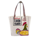 将图片加载到图库查看器，【中古】Anya Hindmarch アニヤハインドマーチ トートバッグ Kellogg’s コーンフレーク i1020h00180
