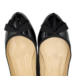 画像をギャラリービューアに読み込む, 【中古】クリスチャンルブタン Christian Louboutin フラットシューズ パンプス 黒 ブラック リボン エナメル j0818h00216
