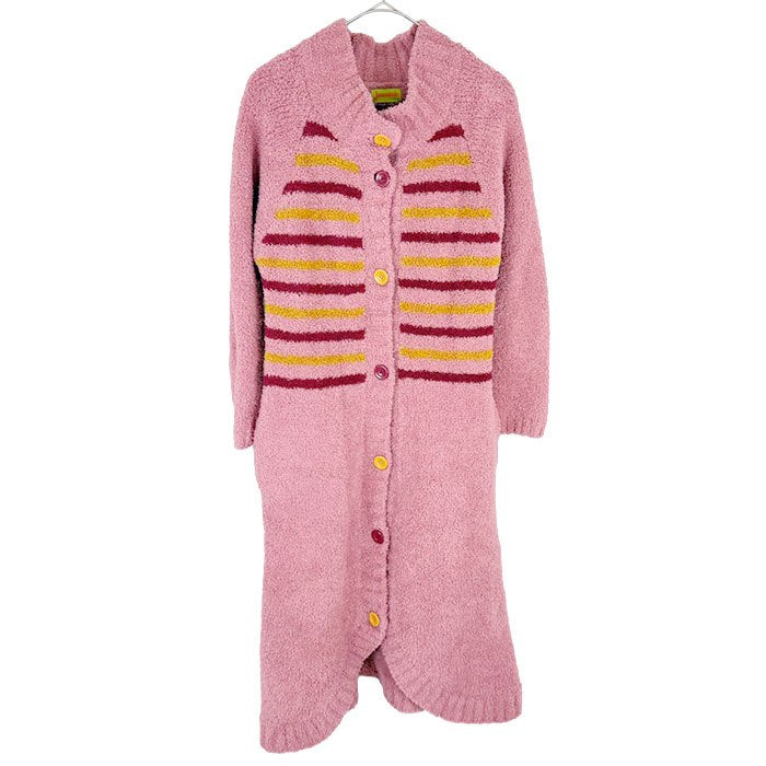 【中古】Jocomomola ホコモモラ モコモコ ロングカーディガン ニット 羽織り i0911wq011