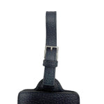 将图片加载到图库查看器，【中古】ブルガリ BVLGARI ネームタグ レザー シンプル ネイビー 紺 i0627aq0206
