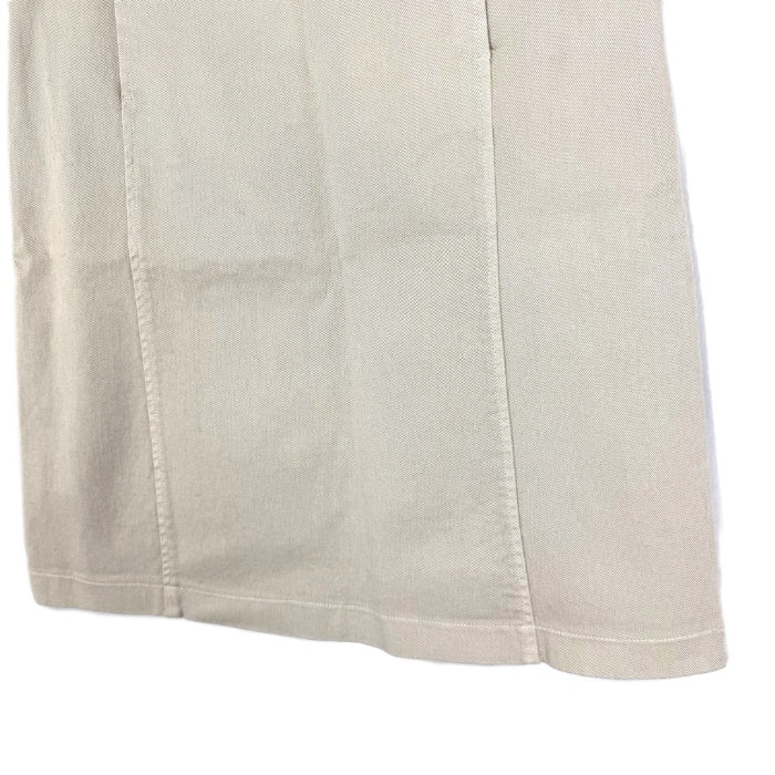 【中古】ルヴェルソーノアール Le Verseaunoir ひざ丈台形スカート コットン ストレッチ ライトベージュ i0703n0084