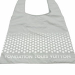 画像をギャラリービューアに読み込む, 【中古】【FONDATION LOUIS VUITTON】フォンダシオン ルイヴィトン 美術館 トート グレー エコバッグ サブバッグ 軽量 i1013tq00710
