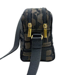 画像をギャラリービューアに読み込む, 【中古】BURBERRY バーバリー ロゴ柄 ショルダーバッグ ブラウン 茶 キャンバス レザー 斜めがけ i0926aq015120
