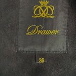 画像をギャラリービューアに読み込む, 【中古】Drawer ドゥロワー ムートンコート ブラック ファー切替 ノーカラー 羊革 i1219h003114
