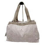 将图片加载到图库查看器，【中古】【LeSportsac】レスポートサック 千鳥格子 トートバッグ ベージュ ポーチ付き ナイロン レディース j0223tq04720
