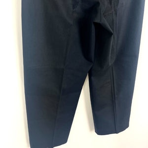 【中古】ジルサンダー JIL SANDER カービングパンツ ハイウエスト センタープレス ネイビー 紺 h1022rq00212