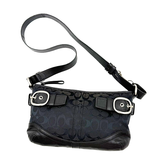 中古】コーチ COACH シグネチャー ショルダーバッグ 斜めがけ レザー 