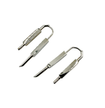 Load image into Gallery viewer, 【中古】GIVENCHY ジバンシィ ロゴ Uロックモチーフ ピアス シルバーカラー i0926aq01375
