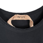 画像をギャラリービューアに読み込む, 【中古】ヌメロヴェントゥーノ N°21 Tシャツ ロゴプリント コットン シンプル ブラック 黒 i0630h0056
