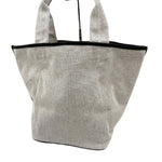 Load image into Gallery viewer, 【中古】ドゥロワー Drawer ノベルティトートバッグ キャンバス生地 レザー グレー系 ブラック i0501k00315
