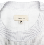 Load image into Gallery viewer, 【中古】BLAMINK ブラミンク ワッフルTシャツ ホワイト コットン100％ 半袖 カットソー レディース j0410a00927
