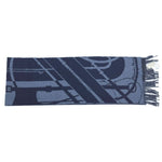 画像をギャラリービューアに読み込む, 【中古】エルメス Hermes マフラー ブルー カシミヤ i0522lq010286
