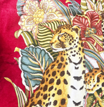 Load image into Gallery viewer, 【中古】フェラガモ Salvatore Ferragamo ビーチタオル 大判 レオパード レッド 赤 i1013tq01050
