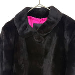 画像をギャラリービューアに読み込む, 【中古】Drawer ドゥロワー ファージャケット ブラック ショート丈 毛皮 i1117s002156
