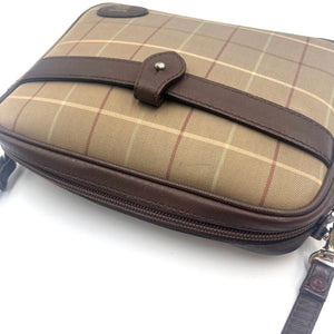 【中古】バーバリー BURBERRY ショルダーバッグ タマムシ ポシェット Burberrys レトロ ベージュ系 ブラウン h1021hq02060