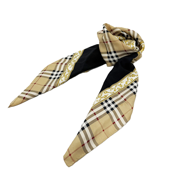 中古】Burberrys バーバリーズ シルク スカーフ ベージュ ノバチェック 中古】Burberrys バーバリーズ シルク スカーフ ベージュ ノバチェック