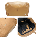 Load image into Gallery viewer, 【中古】Anya Hindmarch アニヤハインドマーチ トートバッグ ベージュ パンチング レザー i1013tq00515
