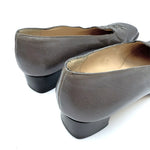 画像をギャラリービューアに読み込む, 【中古】ボッテガヴェネタ BOTTEGA VENETA パンプス スクエアトゥ チャンキーヒール グレー系 i0724lq01911
