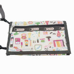 画像をギャラリービューアに読み込む, 【中古】LeSportsac レスポートサック ショルダーウォレット お財布ポシェット 総柄 ホワイト j0223tq0135
